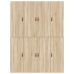 Cama  con Almacenamiento Roble Sonoma Madera elaborada 140 x 200 cm