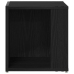 Mesa Lateral  Negro Roble 33x33x34,5 cm Madera Ingenierizada
