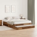 Estructura de cama de almacenamiento Madera antigua Madera elaborada