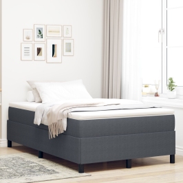 Estructura de Cama  Gris Oscuro 120x190 cm Tela de Corduroy