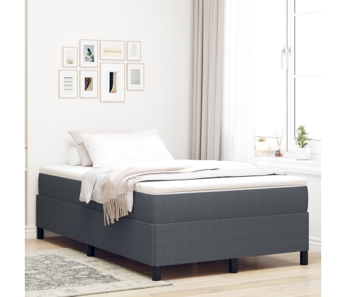 Estructura de Cama  Gris Oscuro 120x190 cm Tela de Corduroy