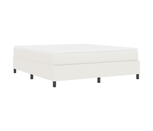 Cama Box Spring  con Colchón Crema Super King Tela de Pana
