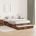 Estructura de Cama  Roble Ahumado 120x200 cm