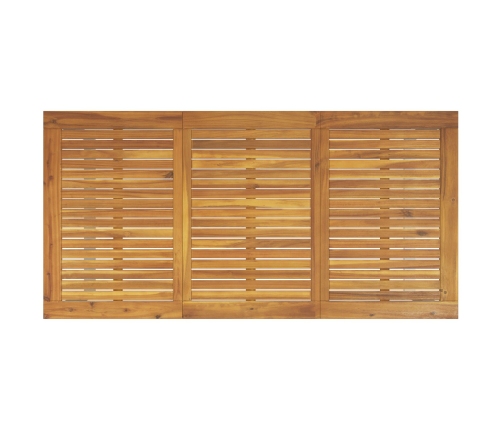 Conjunto de Comedor de Jardín  5 Piezas Tono Gris y Madera