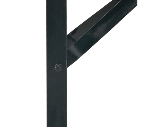 Patas de Mesa de Cerveza  2 piezas Plegables de Acero Negro con Tratamiento en Polvo