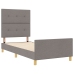 Marco de Cama  Taupe 80x200 cm Tela