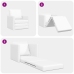 Sofá Cama de Piso  2 en 1 Blanco 74x77x81 cm Cuero Sintético