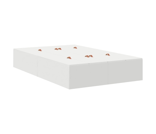 Cama con Almacenamiento  Blanca Madera Elaborada 120 x 190 cm