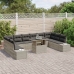 Conjunto de Sofá de Jardín  11 Piezas (Beige y Gris)