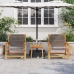 Sillas de Jardín  2 pcs Gris 67x77x73 cm Madera Maciza de Acacia