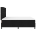 Cama Box Spring  con Colchón Negro Súper King Tela