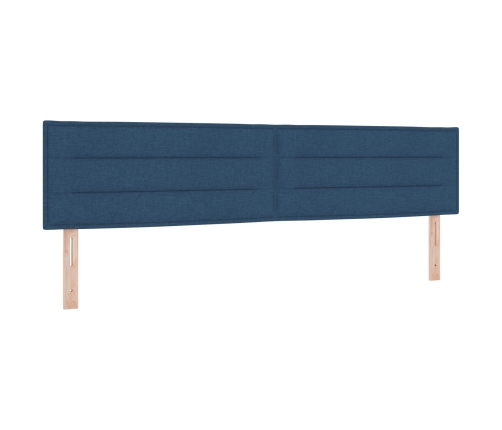 Cabecera de diseño Lines de  Azul 200 cm Tela