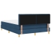 Cama Somier con Colchón Azul 140x190 cm Tela