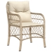 Conjunto de Comedor de Jardín  de 9 Piezas con Cojines Beige Poliratán