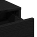 Mesa de tocador  con luces LED en color roble negro 50x41x140 cm