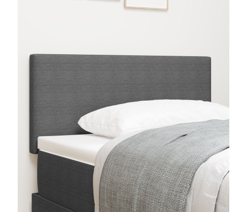 Cabecero de  Diseño Sencillo Gris Claro 80 cm Tela de Pana