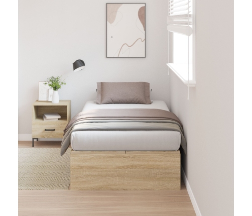 Estructura de Cama  Roble Sonoma 90x190 cm