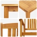 Conjunto de Comedor para Jardín de 9 Piezas  en Madera Sólida de Acacia