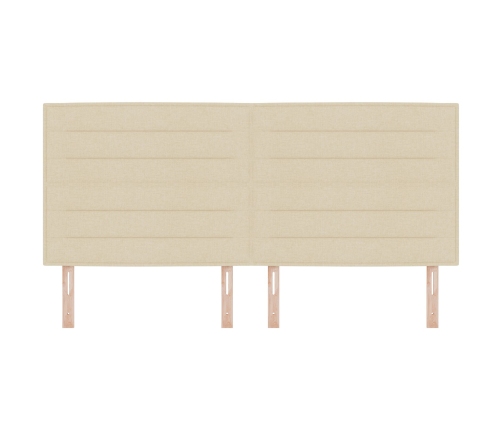 cabecero  Diseño Lineas Crema 200 cm Tela