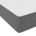 Cama con Somier  con Colchón Gris Claro Super King Tela de Corduroy