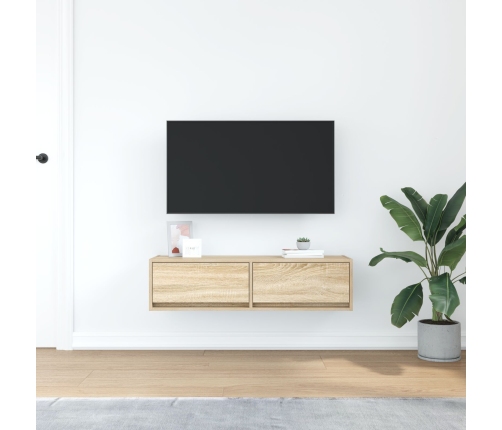 Mueble para TV Roble Sonoma 100x31x25,5 cm Madera elaborada