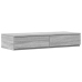 Marco de cama con almacenamiento  Gris sonoma Madera contrachapada