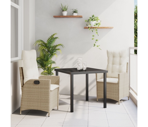 Set de 2 Beige y Blanco Crema