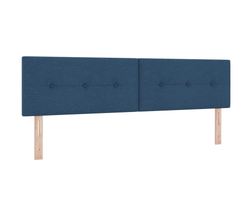 Cabezal  Botonera Azul 180 cm Tela