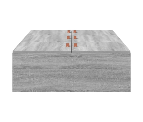 Cama con almacenamiento  Marco Gris Sonoma 80x200 cm