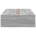 Cama con almacenamiento  Marco Gris Sonoma 80x200 cm
