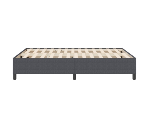 Cama de muelles  Gris Oscuro 140x200 cm Tela de Corduroy
