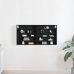 Mueble de exhibición montado en la pared de  en madera de roble negro