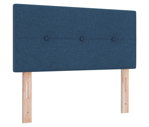 Cabecero  Botonera Tapizado Azul 100 cm Tela