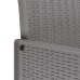 Juego de Comedor de Jardín de 9 Piezas con Cojines de Rattan Blanco