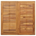 Juego de Comedor Jardín Conjunto de 5 Negro y Marrón Metal y madera