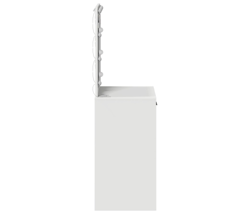 Mesa de Tocador  con Luces LED Blanca 50x41x135 cm