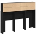 Cabecero  - Roble Negro, 140x19x103.5 cm, Hecho de Madera Elaborada