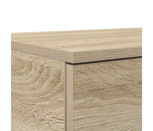 Mesa de Noche Roble Sonoma Madera Elaborada 150 x 36.5 x 16.5 cm
