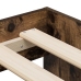 Marco de Cama con Almacenamiento Roble Ahumado Madera Elaborada