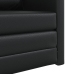 Sillón cama 2 en 1 Negro 74x77x81 cm Cuero Sintético