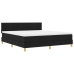 Cama Box Spring  con Colchón Negra 180x200 cm Tela