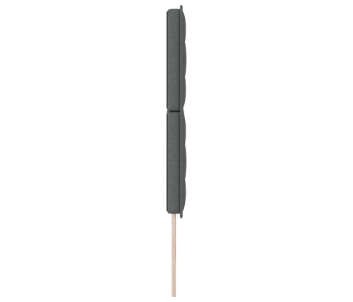 Cabecero  Diseño Líneas Gris Oscuro 140 cm Tela