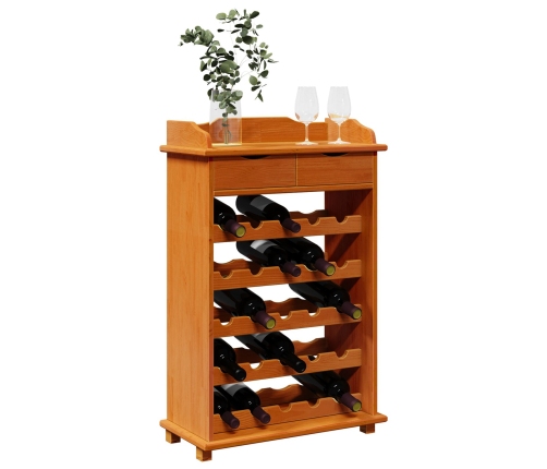 Expositor de Vino 90x60x30 cm Madera Maciza de Pino