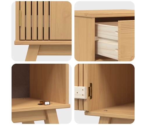 Juego de muebles de baño de pino de 3 piezas