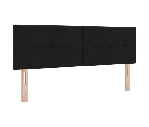 Cabecero  Botonera Negro 140 cm Tela