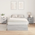 Estructura de Cama de Almacenamiento  Gris Sonoma 120x190 cm