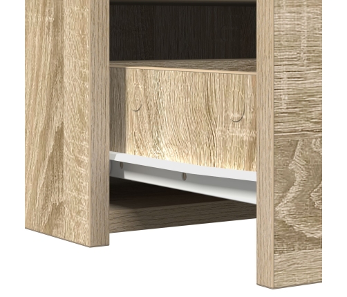 Mesa de tocador colgante de roble Sonoma 60x40x70 cm