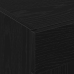 Gabinete Montado en la Pared con Puertas de Vidrio Roble Negro 69.5x34x90 cm