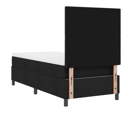 Cama con Somier Negra 90x200 cm Tela