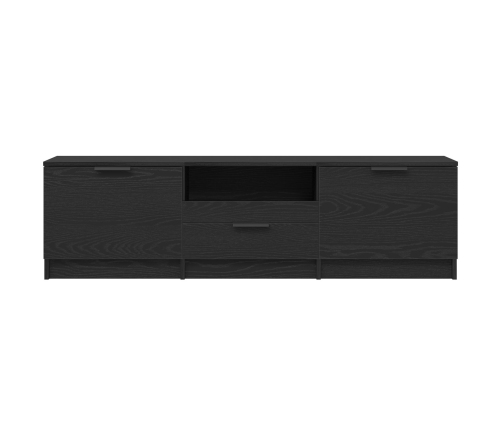 Gabinete para TV  - Roble Negro - 140x35x40 cm - Hecho de Madera Ingieniería
